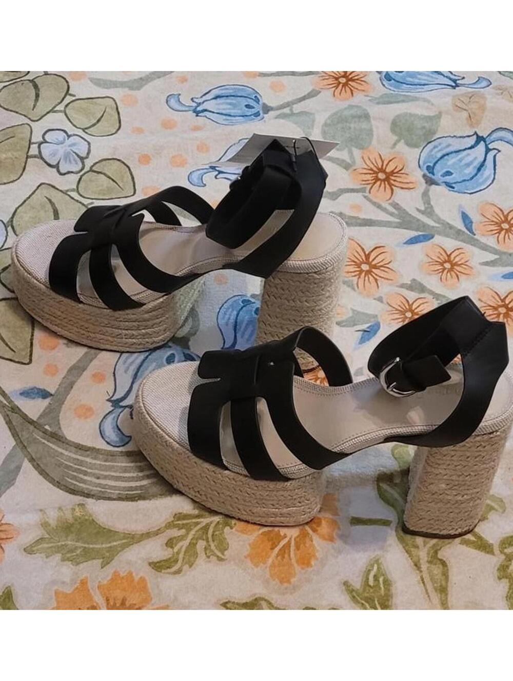 The Drop Bea Platform High Heel Fashion Sexy Sandals Women's Shoes Size 12